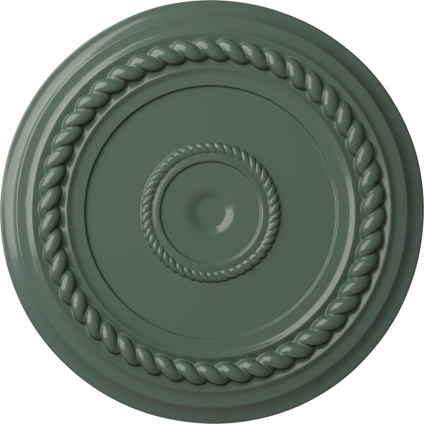 Ekena Millwork Alexandria Rope Ceiling Medallion (Fits Canopies up to 4 5/8"), 19 5/8"OD x 1 1/2"P, Cloud Burst CM18ALCBF - main